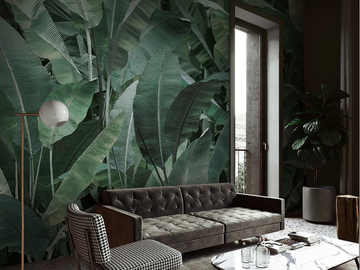 JUNGLE THAI BANANO - Vinyl or fyber glass wallpaper by N.O.W. Edizioni - view 2